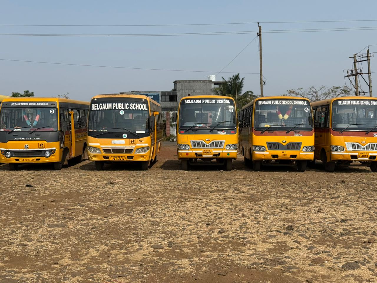 Belgaum Public School Bus Fleet - Front View