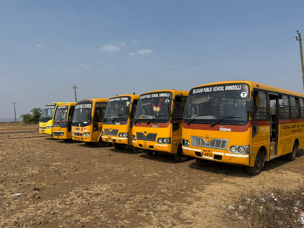 Belgaum Public School Bus Fleet - Side View